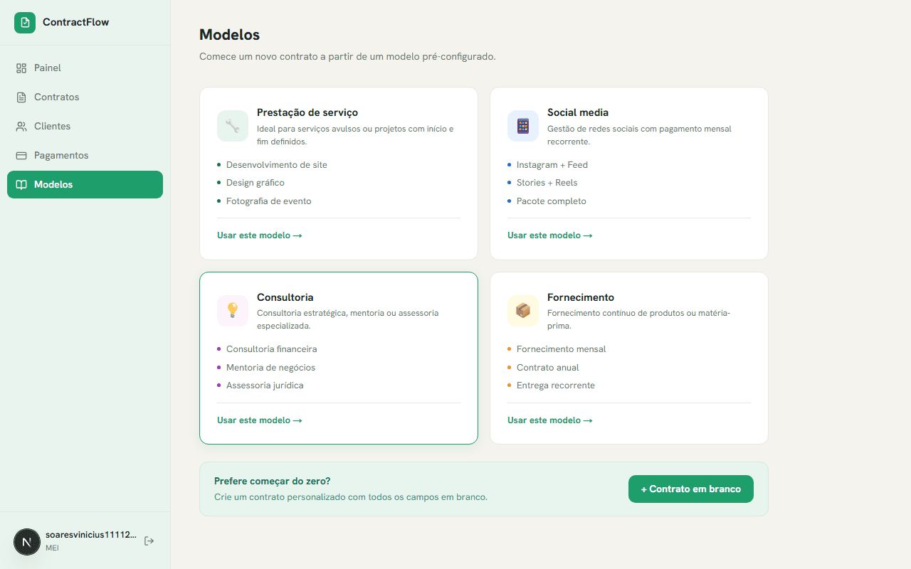 ContractFlow – Modelos